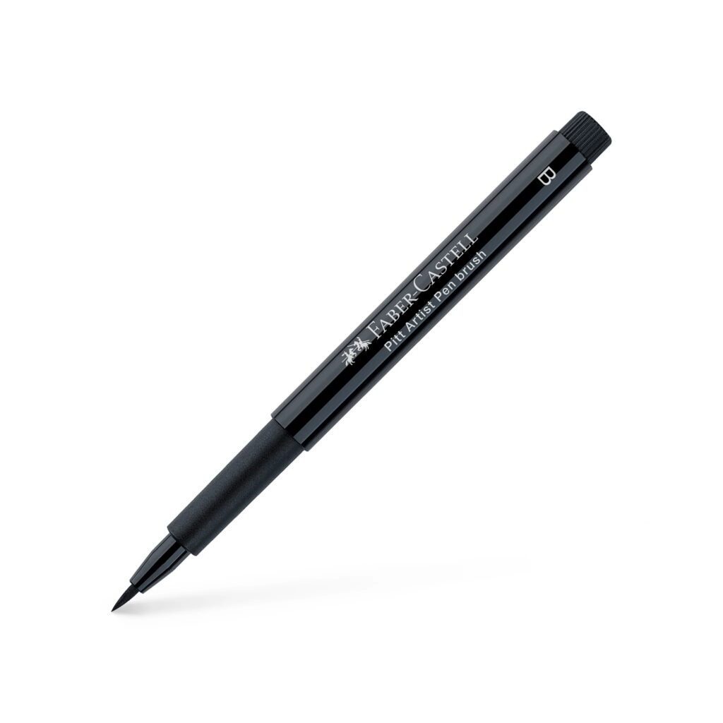 FaberCastell Pitt Artist Pen Black 8pk Tudos