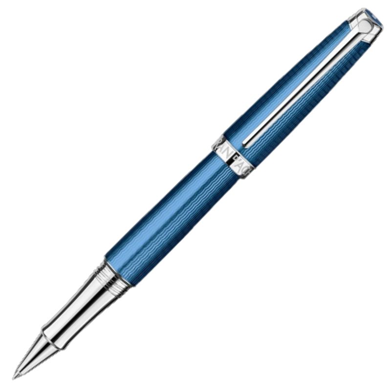 Legend Rhodium Coated Caran d’Ache – Léman Rhodium Coated Grand Bleu – Rollerball – Tudos