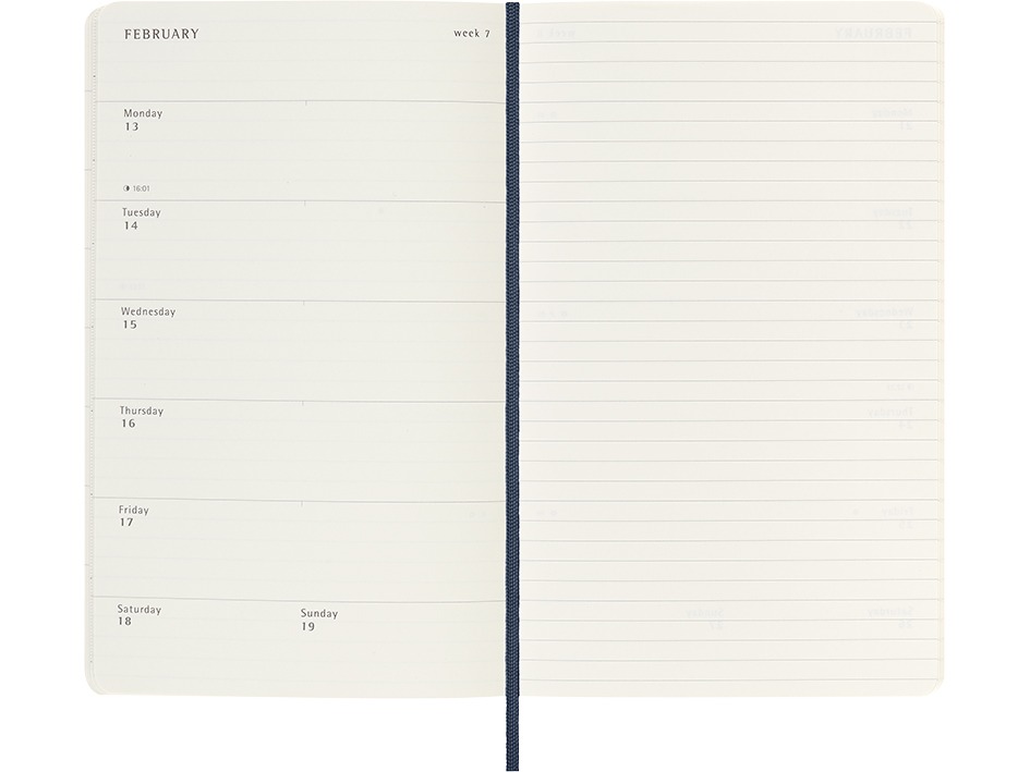 Moleskine Softcover Large Weekly Planner 2023 Sapphire Blue2 Tudos