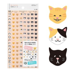 Midori - Stickers Diary Feeling Cat - 112stk