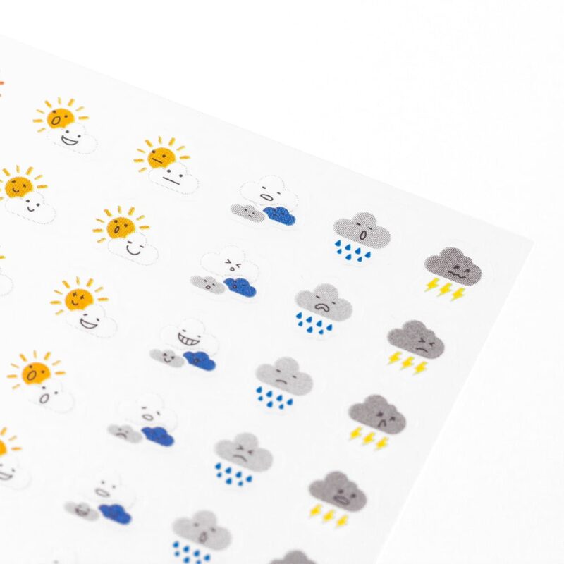 Midori - Stickers Diary Feeling Weather - 104stk - Bilde 4