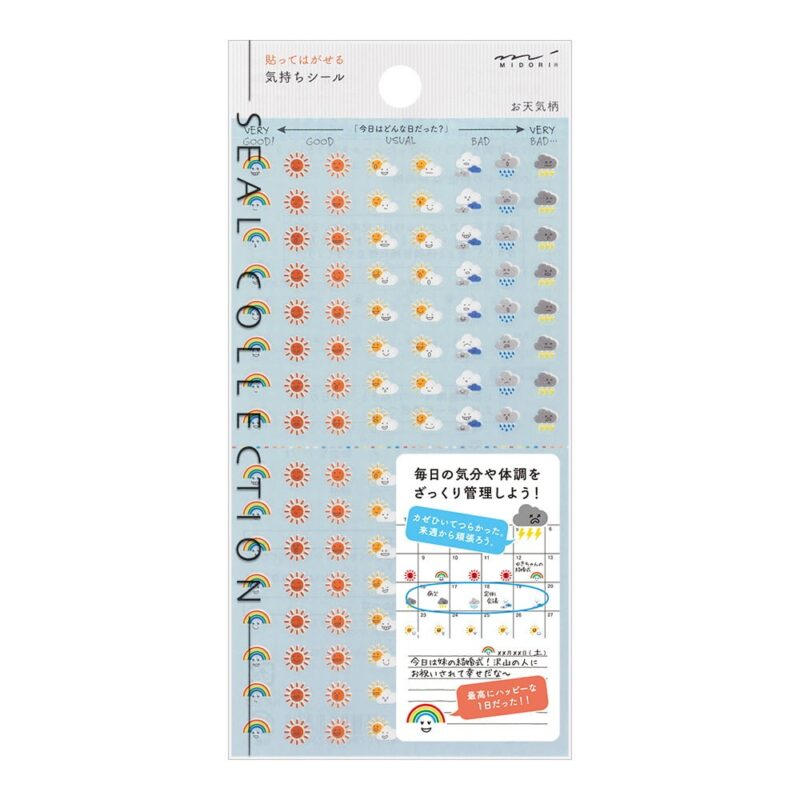 Midori - Stickers Diary Feeling Weather - 104stk
