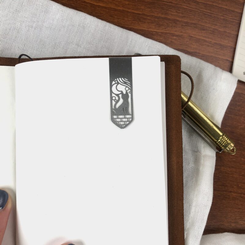 Midori - Clip Bookmarker Metal - Cat & Moon - Bilde 5