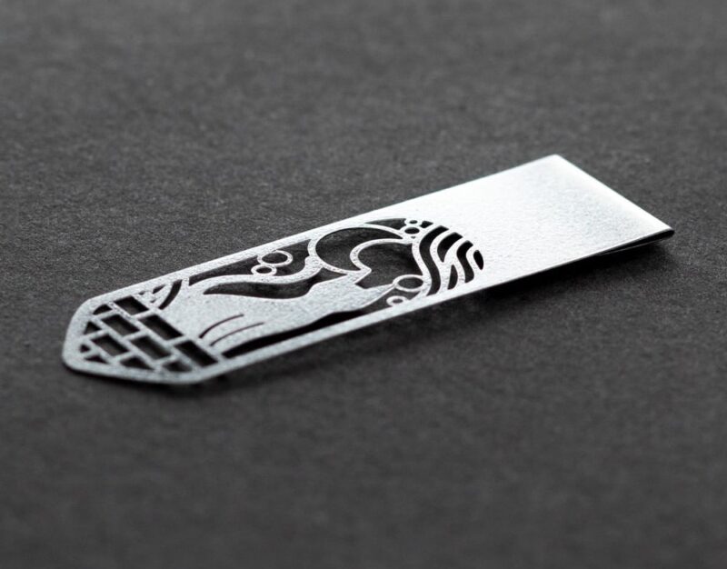 Midori - Clip Bookmarker Metal - Cat & Moon - Bilde 2