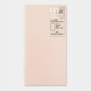 Traveler's Notebook - Refill Regular Size - 031 Sticker Release Paper