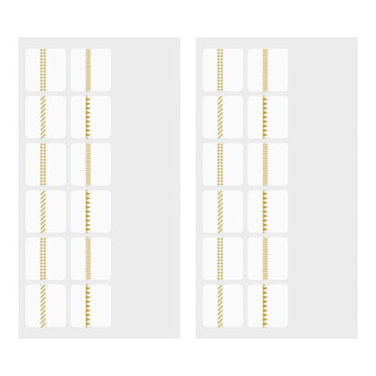 Midori - Chiratto Index Label - Markører Pattern - Gull - 24 markører - Bilde 2