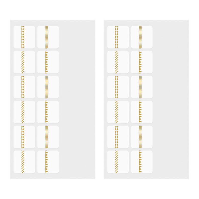 Midori - Chiratto Index Label - Markører Pattern - Gull - 24 markører - Bilde 2