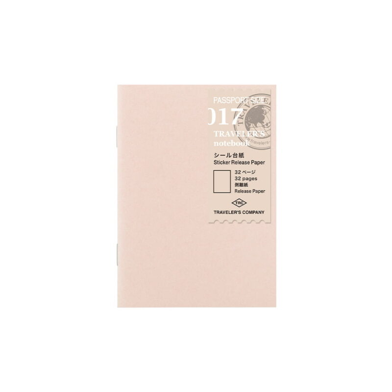 Traveler's Notebook - Refill Passport Size - 017 Sticker Release Paper