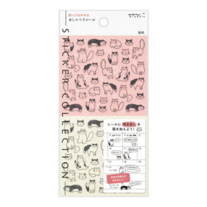 Midori - Stickers Diary Chat Cat - Klistremerker