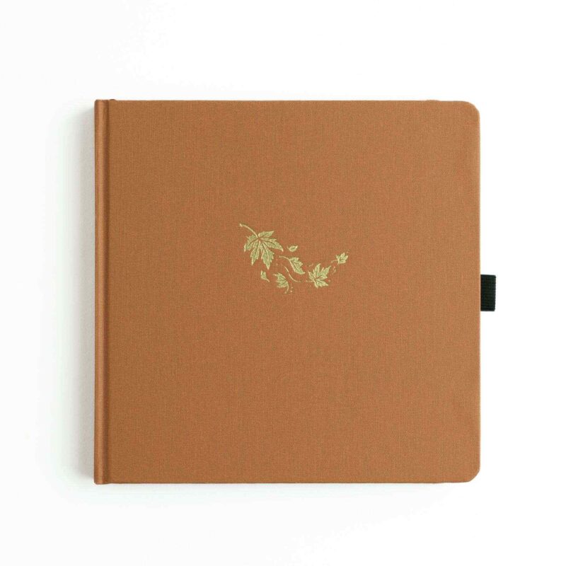 Archer And Olive - Notebook Dot Grid - SQ364 - Swirling Leaves - 8x8