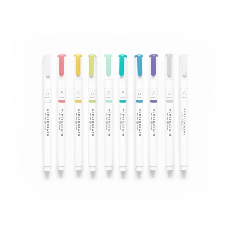 Archer And Olive - Acrylograph 0.7mm - AG302 - Tropical Selection - 10-pack