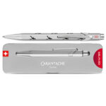 Caran d'Ache - 849 Girl In Red Special Edition - Ballpoint Pen - Sølvgrå