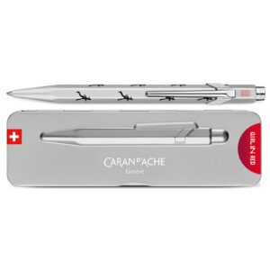 Caran d'Ache - 849 Girl In Red Special Edition - Ballpoint Pen - Sølvgrå