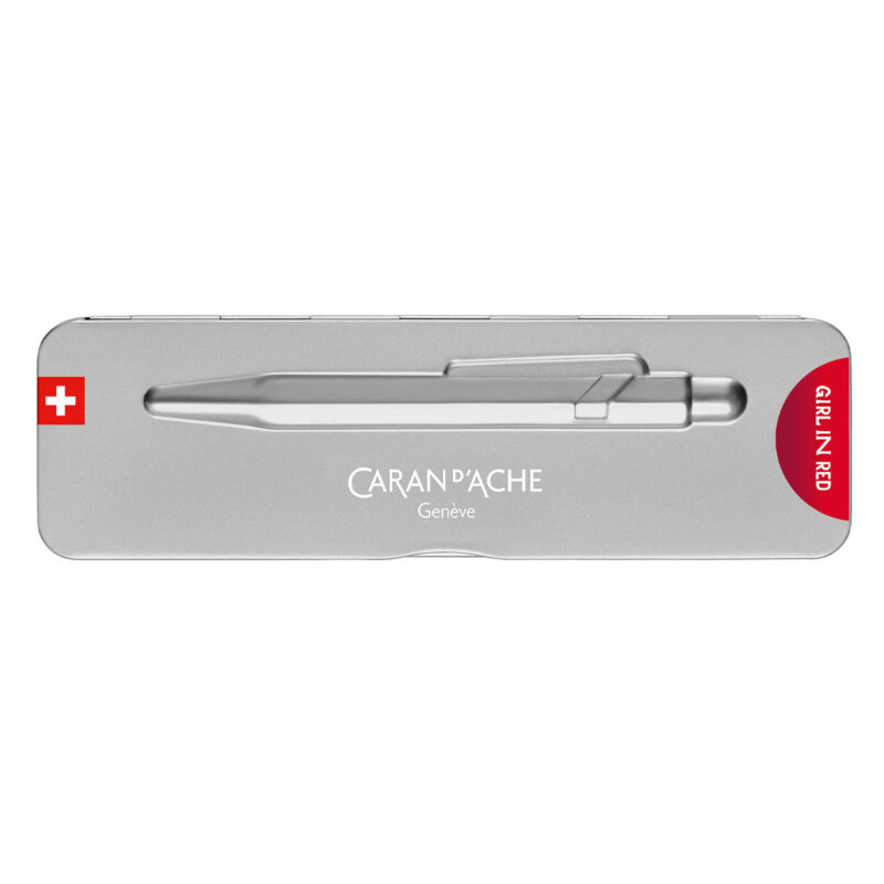 Caran d'Ache - 849 Girl In Red Special Edition - Ballpoint Pen - Sølvgrå - Bilde 4