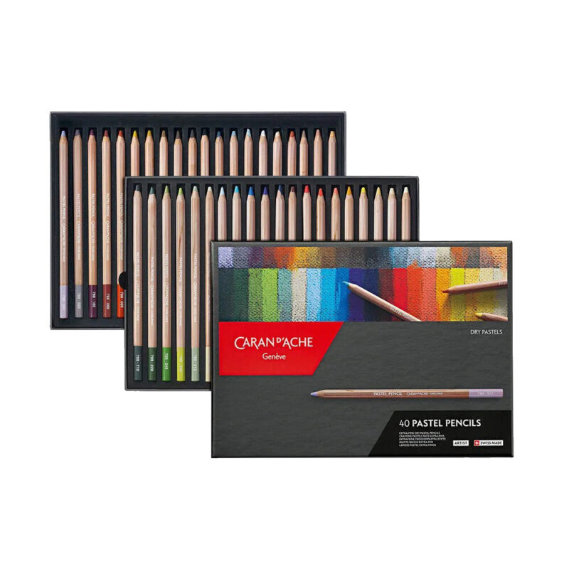 Caran d'Ache - Tørrpastell Blyanter - 40 Pastel Pencils - 40 stk - Bilde 4
