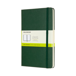 Moleskine - Classic Notebook Hard Cover Large Plain - Myrtle Green