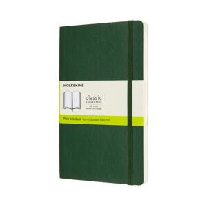 Moleskine - Classic Notebook Soft Cover Large Plain - Myrtle Green