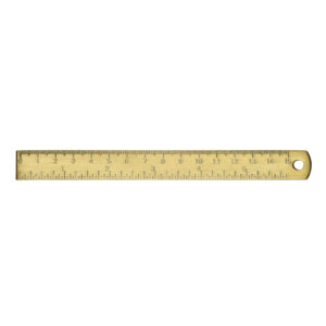 Tudos - Linjal Messing - 15 cm - Messing