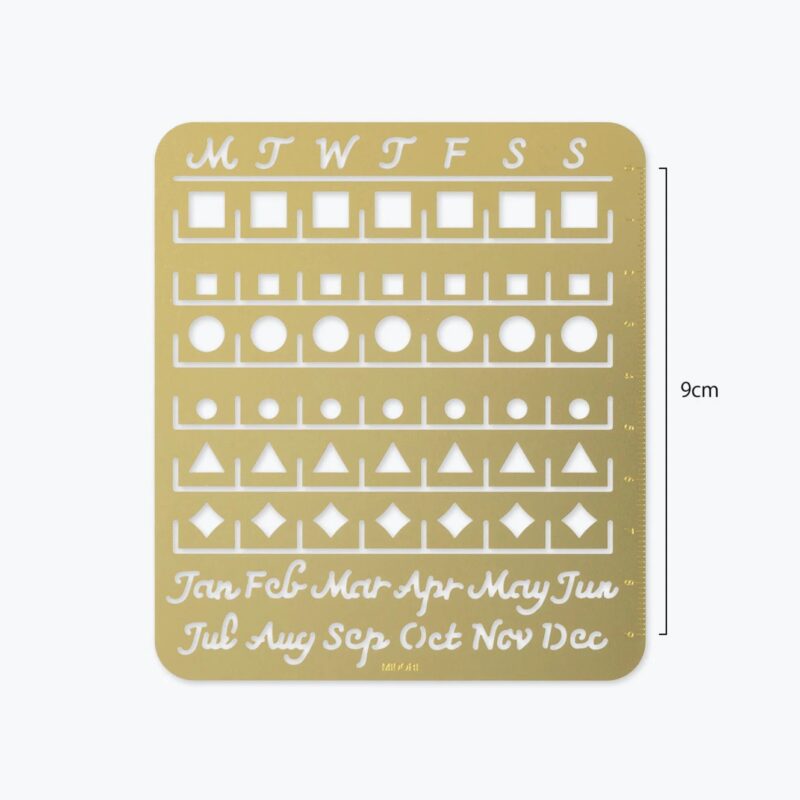 Midori - Calendar Template L Monthly Block - Brass - Bilde 3