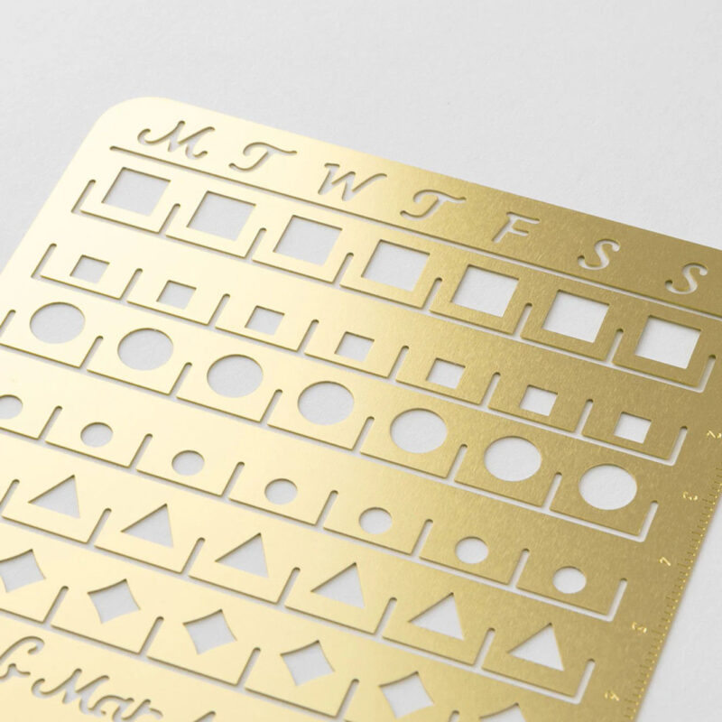 Midori - Calendar Template L Monthly Block - Brass - Bilde 2