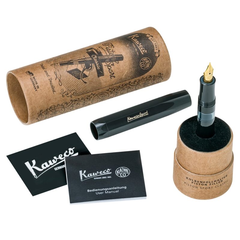 Kaweco - Classic Sport Piston Fyllepenn - Black/Gold - Bilde 5