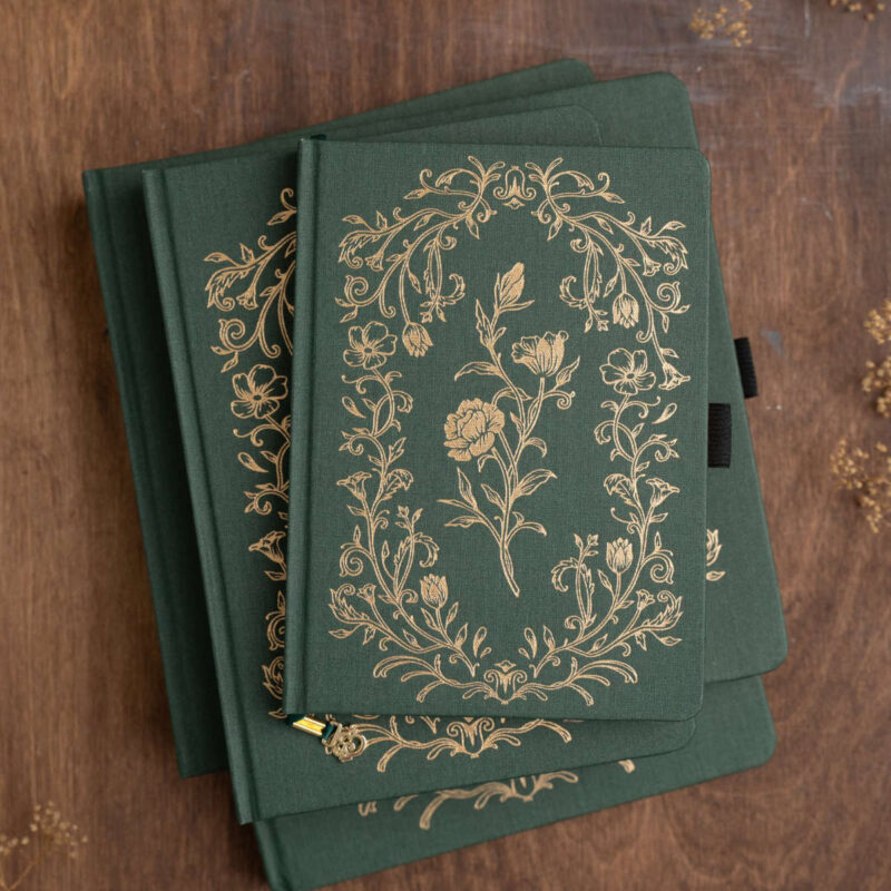 Archer And Olive - Notebook Dot Grid - SQ372 - Antique Floral - 8x8 - Bilde 5