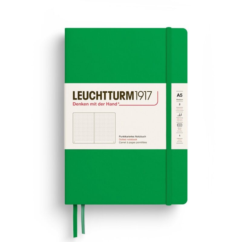 Leuchtturm1917 - Hardcover Notebook Dotted A5 - Spring Leaf