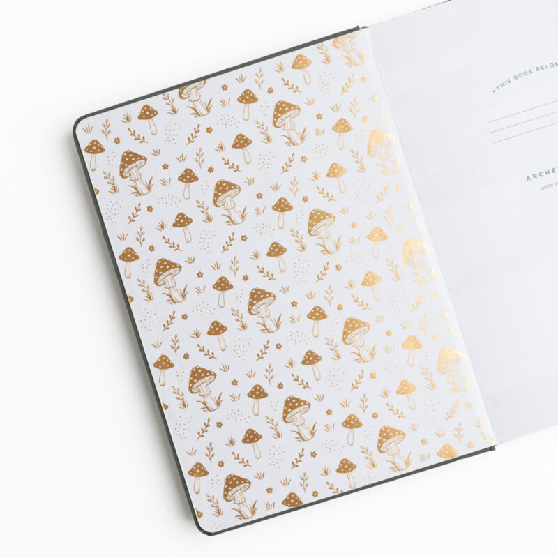 Archer And Olive - Notebook Dot Grid - WSA5101 - Mushrooms - A5 - Bilde 2