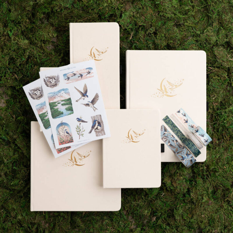 Archer And Olive - Notebook Dot Grid - TN386 - Swallows - TN - Bilde 2