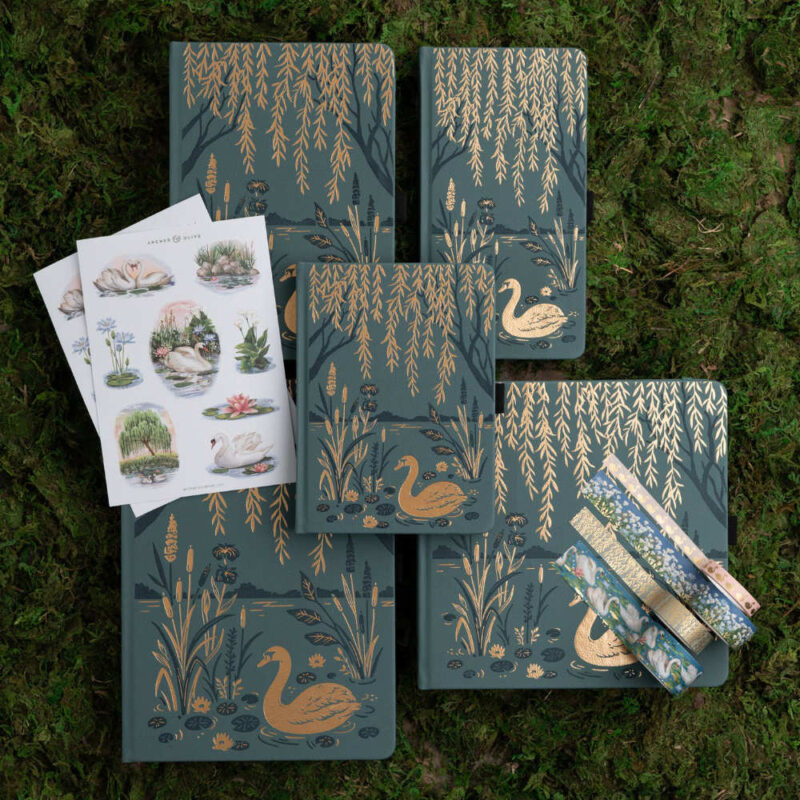 Archer And Olive - Notebook Dot Grid - TN383 - Swan Pond - TN - Bilde 3