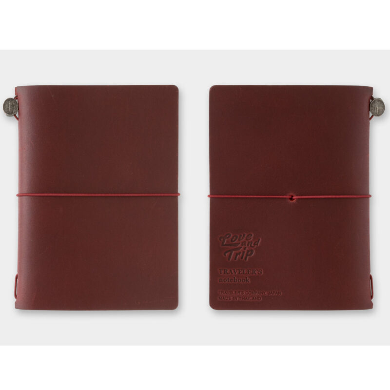 Traveler's Notebook - 2025 Limited Edition - Love and Trip - Passport Size - Red