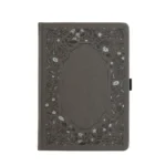 Archer And Olive - Notebook Dot Grid - LP421 - Midnight Floral in Gray - A5
