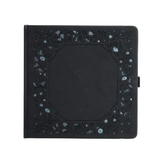 Archer And Olive - Notebook Dot Grid - SQ379 - Midnight Floral - 8x8