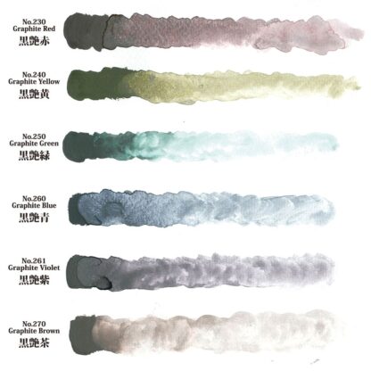 Zig - Kuretake Gansai Tambi Graphite Colors - Akvarell - 6 farger - Bilde 2