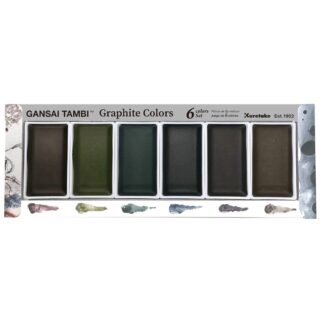 Zig - Kuretake Gansai Tambi Graphite Colors - Akvarell - 6 farger