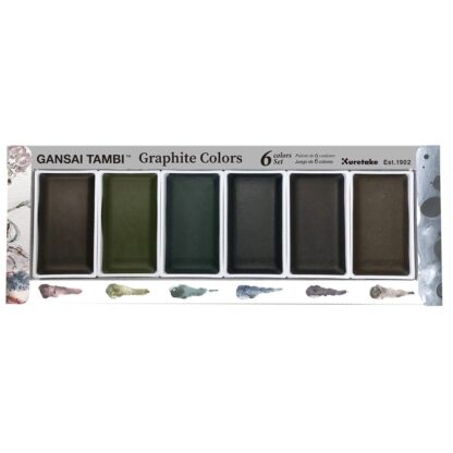 Zig - Kuretake Gansai Tambi Graphite Colors - Akvarell - 6 farger