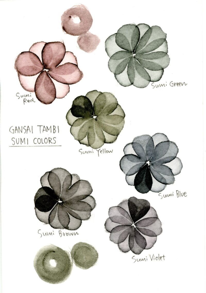 Zig - Kuretake Gansai Tambi Sumi Colors - Akvarell - 6 farger - Bilde 3
