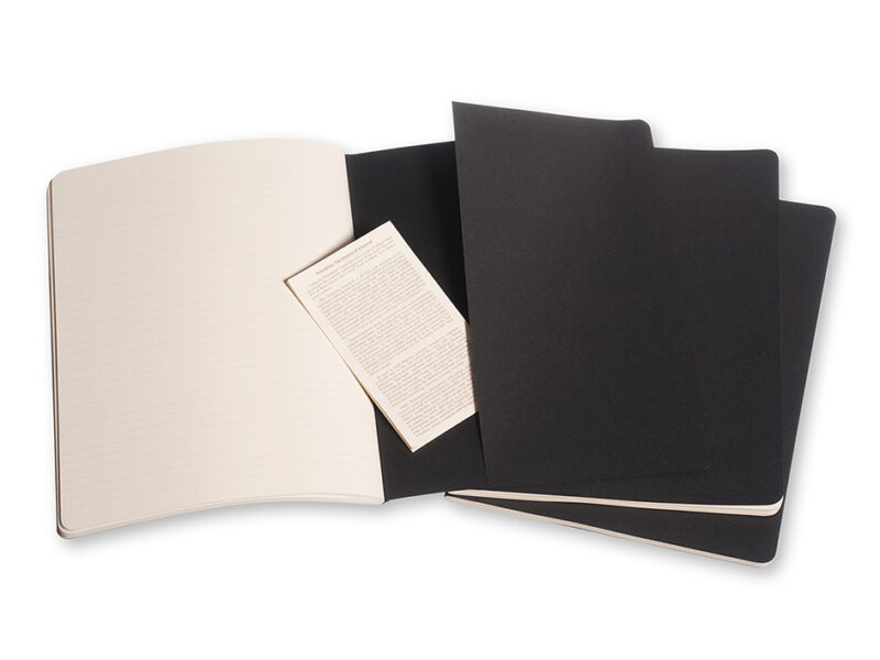 Moleskine - Cahier 3-Pack Soft Cover Extra Large Linjert - Svart - Bilde 5
