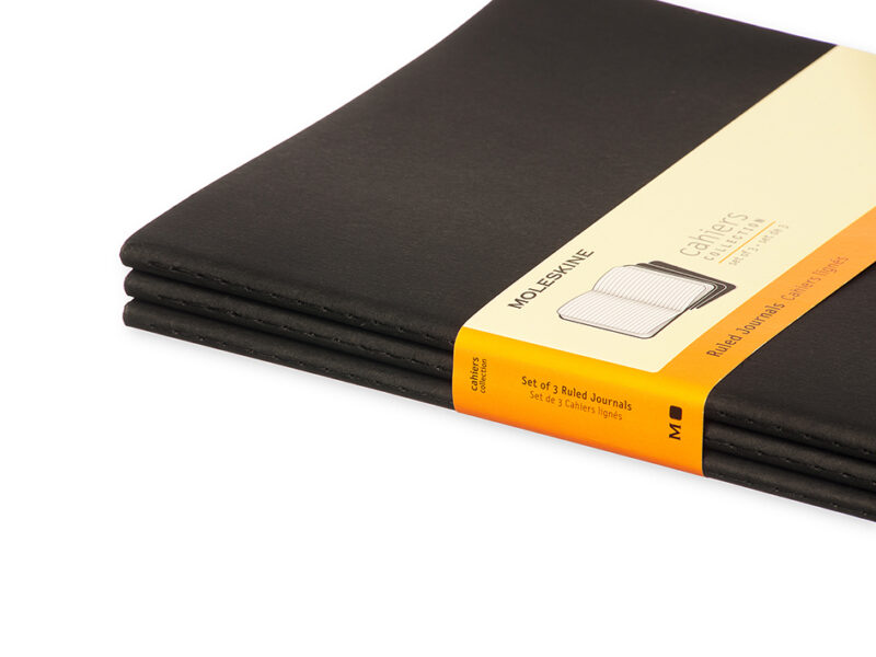 Moleskine - Cahier 3-Pack Soft Cover Extra Large Linjert - Svart - Bilde 3