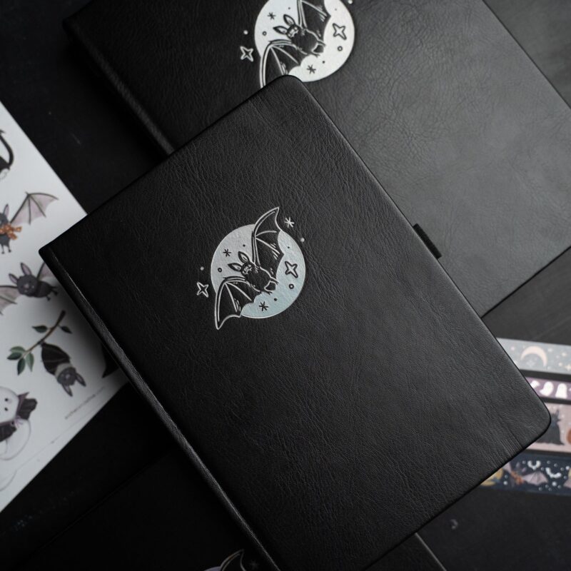 Archer And Olive - Notebook Dot Grid - HWLP302 - A5 Cute Bat - Bilde 2