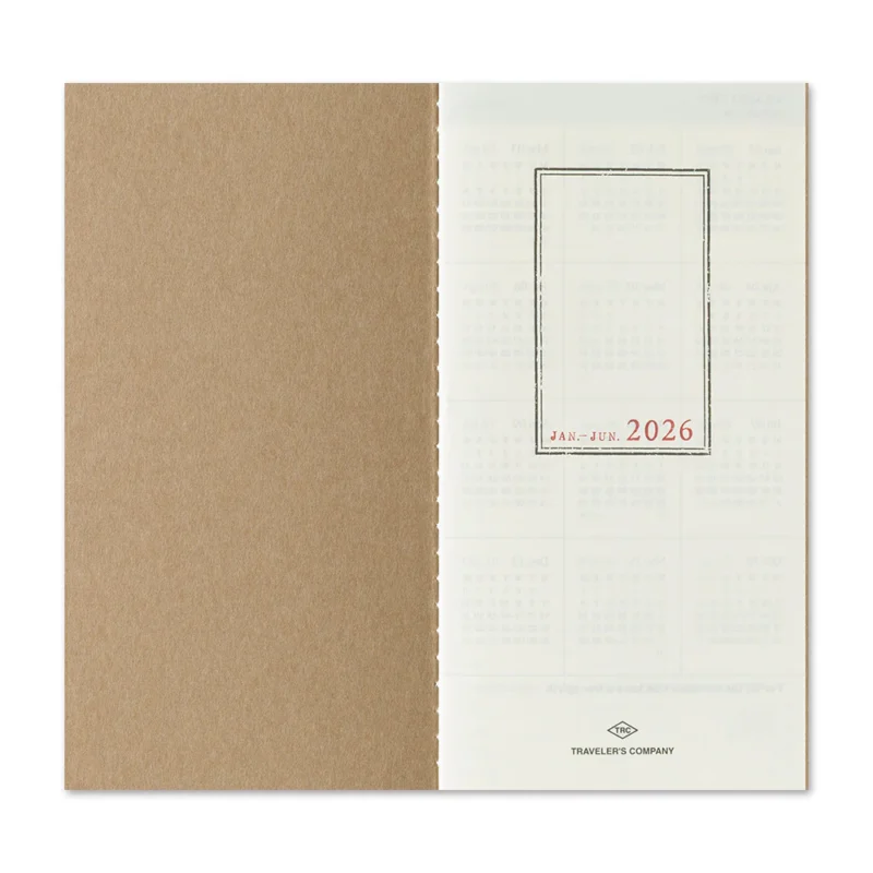 Traveler’s Company – Traveler’s Notebook Refill 2026 Weekly + Memo Diary – Regular Size - Bilde 3