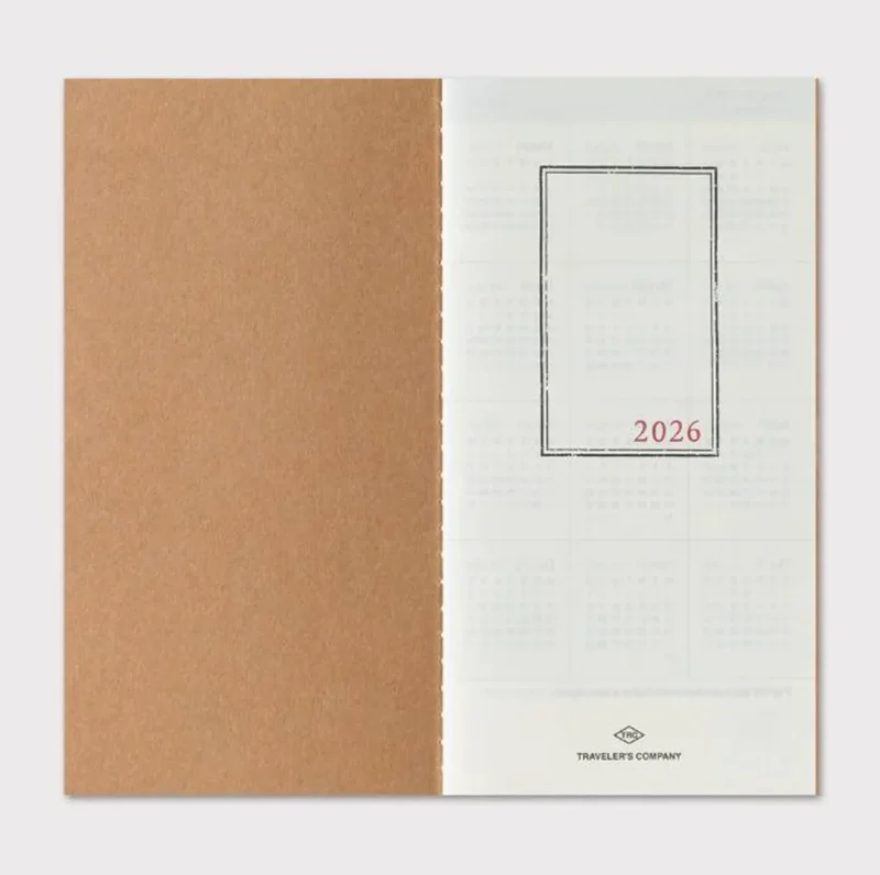 Traveler’s Company – Traveler’s Notebook Refill 2026 Monthly Diary – Regular Size - Bilde 6