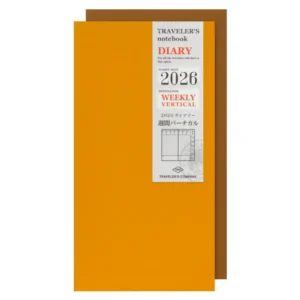 Traveler’s Company – Traveler’s Notebook Refill 2026 Weekly Vertical Diary – Regular Size