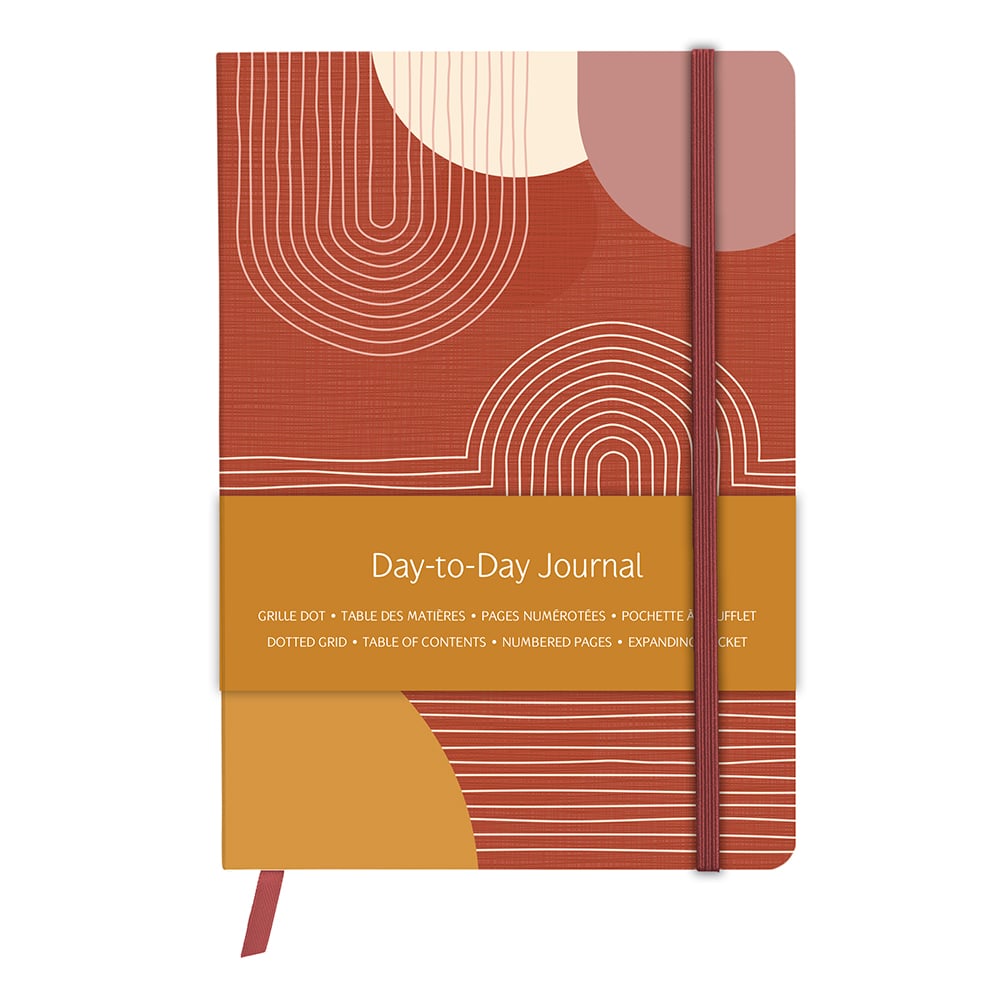 Clairefontaine – Journal Dot Grid – A5 Terracotta Assorted Motif