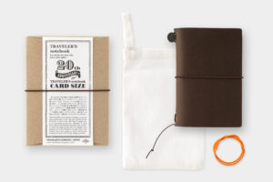 TRAVELER’S notebook Card Size 20th Anniversary Set - Brown