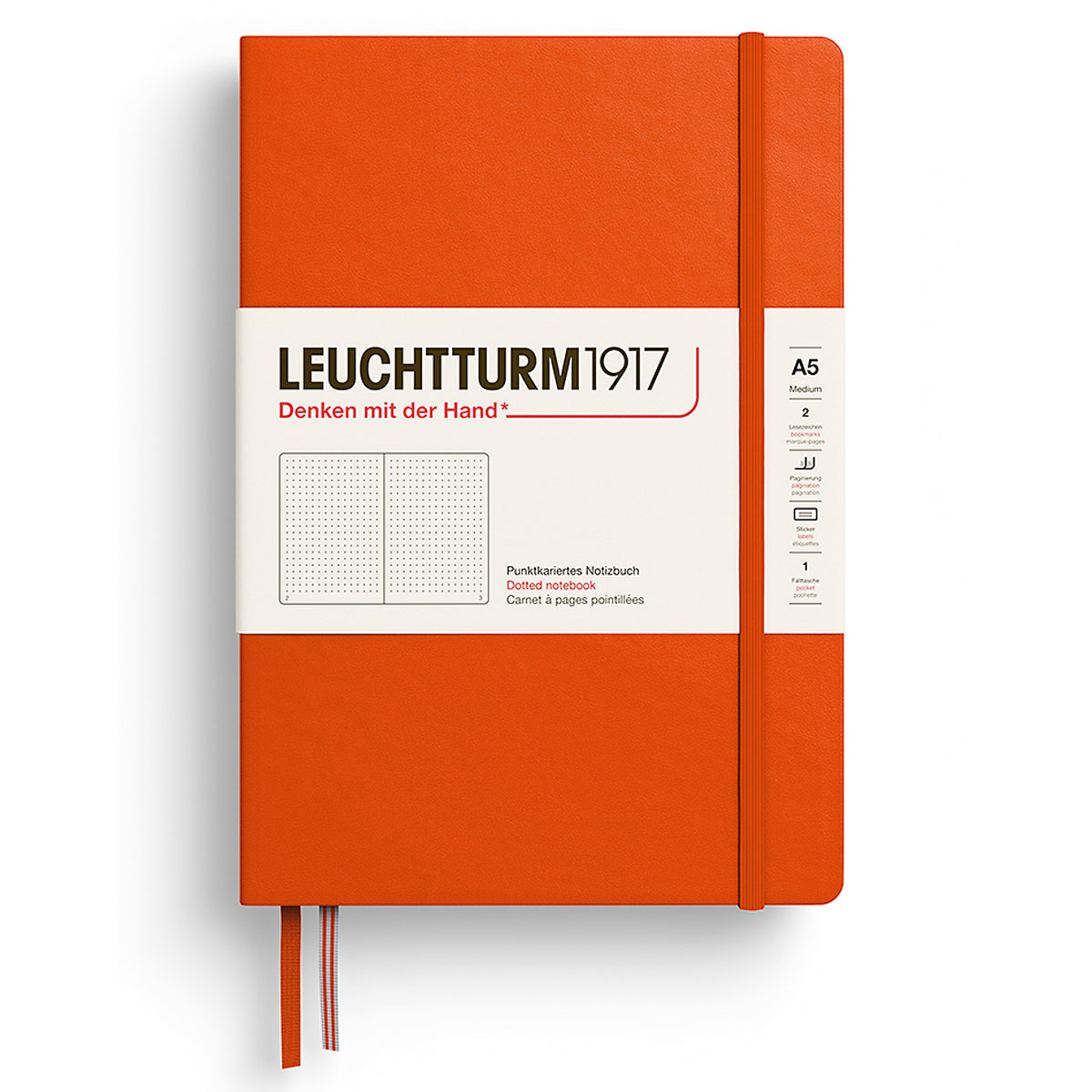 Leuchtturm1917 – Notatbok Dot Grid – A5 Pumpkin