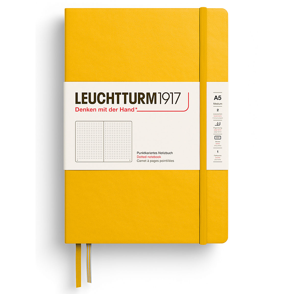 Leuchtturm1917 – Notatbok Dot Grid – A5 Sunflower