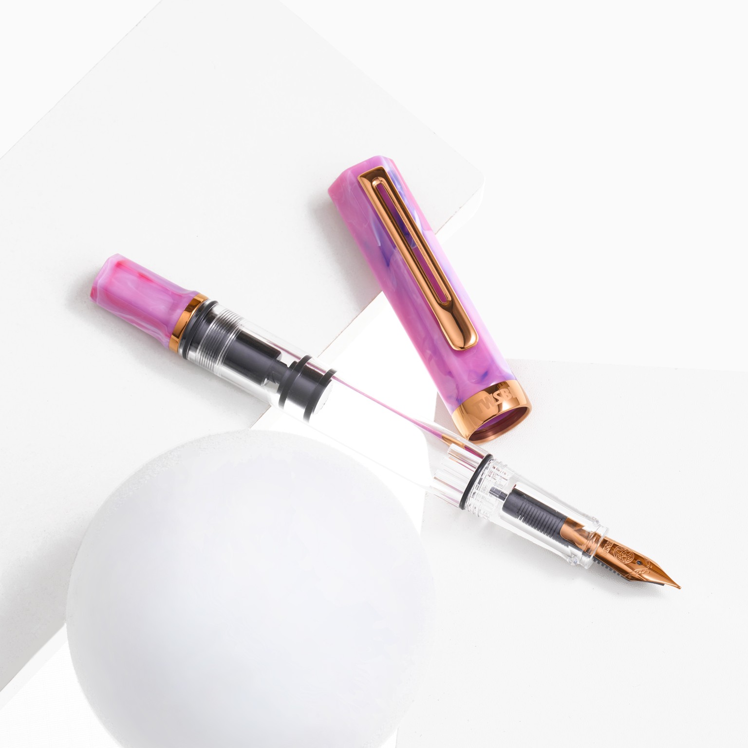 TWSBI - Eco Fyllepenn Fluorite Purple with Bronze