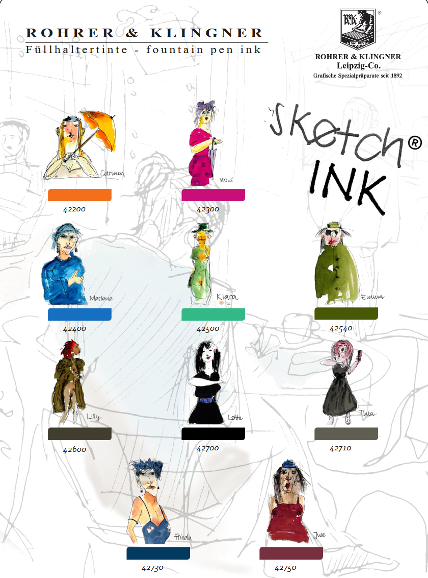 Rohrer and Klingner - SketchINK Fyllepennblekk - 50m - Bilde 2