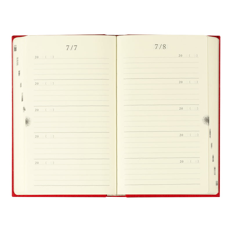 Midori - MD Product - 5 Year Daily Diary Gate - Rød - Bilde 6